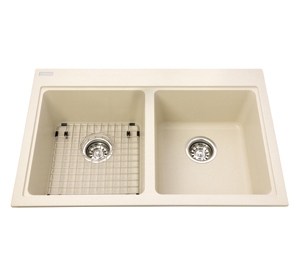 Franke Kindred QDL2031/8/1 Drop-in Stainless Steel Sink – 31.25" Double-Bowl, 20 Gauge, With EZ Torque Installation, Made In Canada